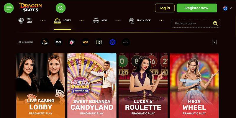 Zrzut ekranu lobby DragonSlots